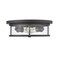 Z-Lite Savannah 2 Light Flush Mount, Bronze & Clear 462F14-BRZ - alternate 4